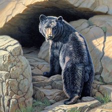 Схема вышивки «медведь»