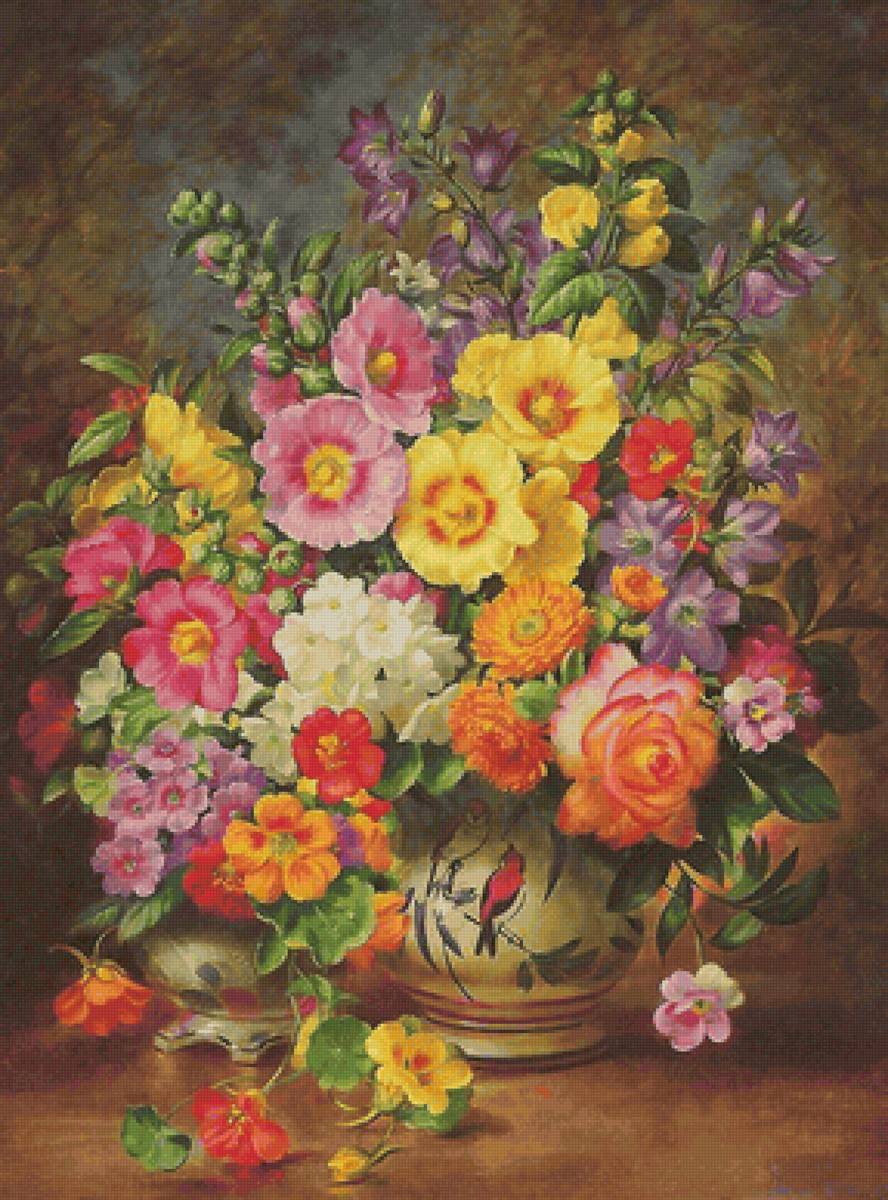 букет - цветы, букет, ваза - предпросмотр