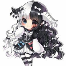 Схема вышивки «чиби»