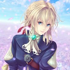 Схема вышивки «Вайолет Эвергарден)»