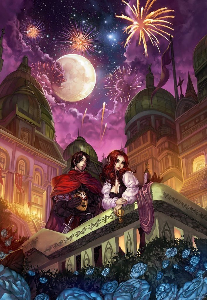 Пара - иллюстрация, фэнтези, сказка - оригинал