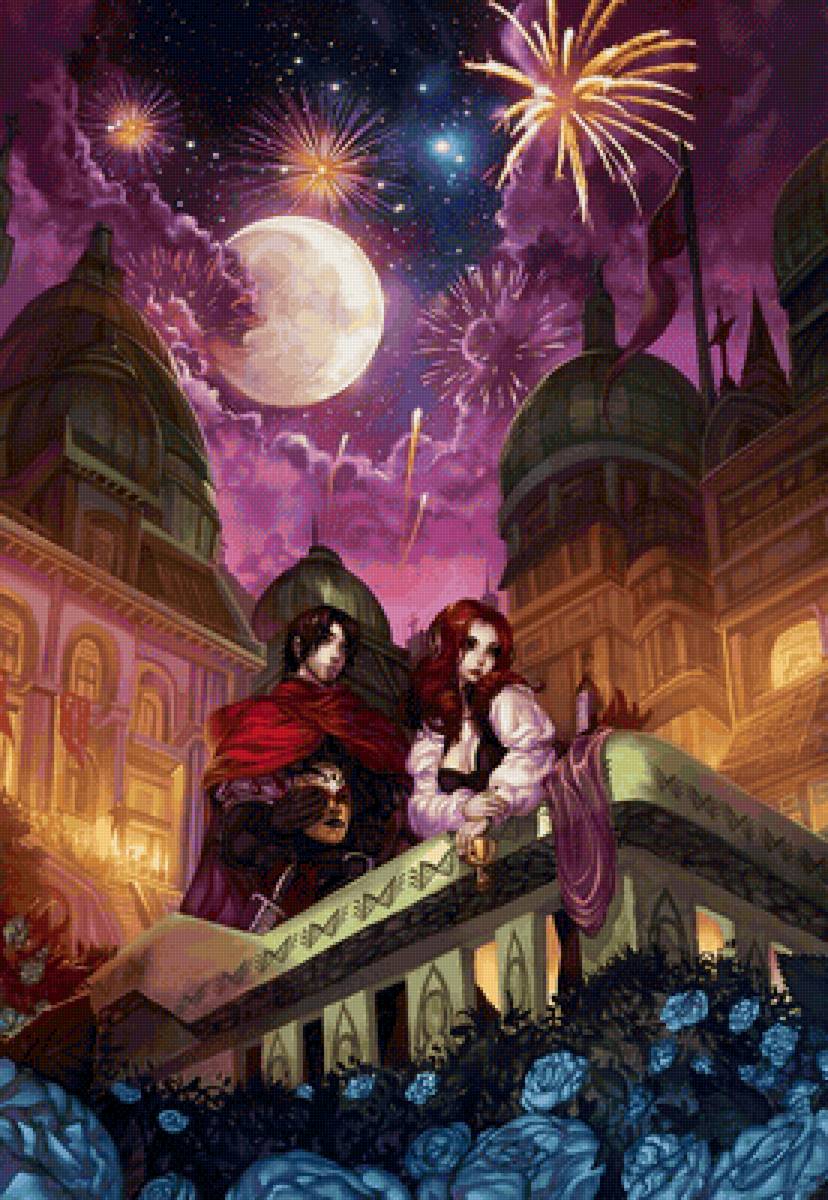 Пара - иллюстрация, фэнтези, сказка - предпросмотр