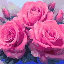 Схема вышивки «букет роз»