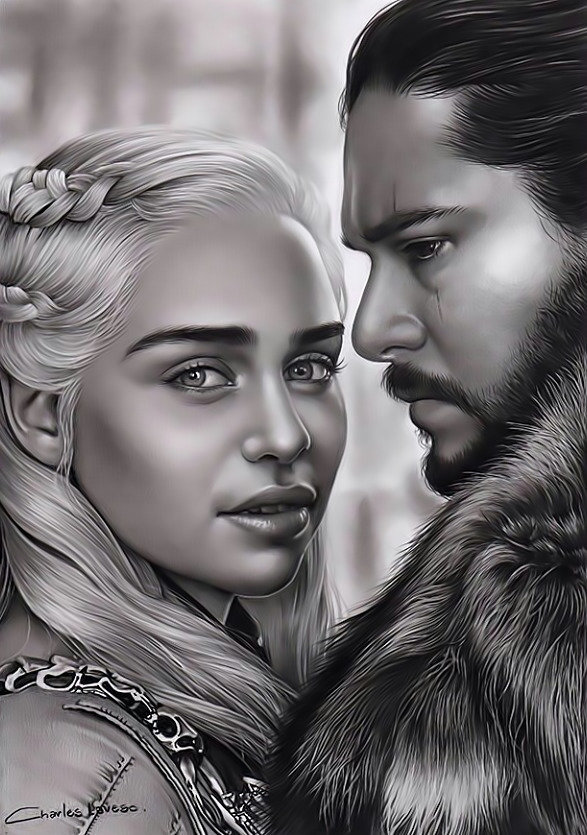 дейнерис и джон сноу - оригинал