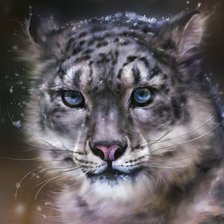 Схема вышивки «Снежный барс»