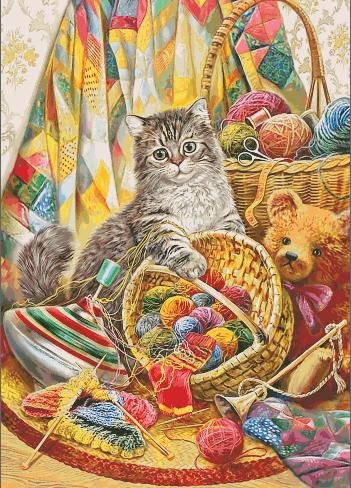 котенок в детской - котята - оригинал