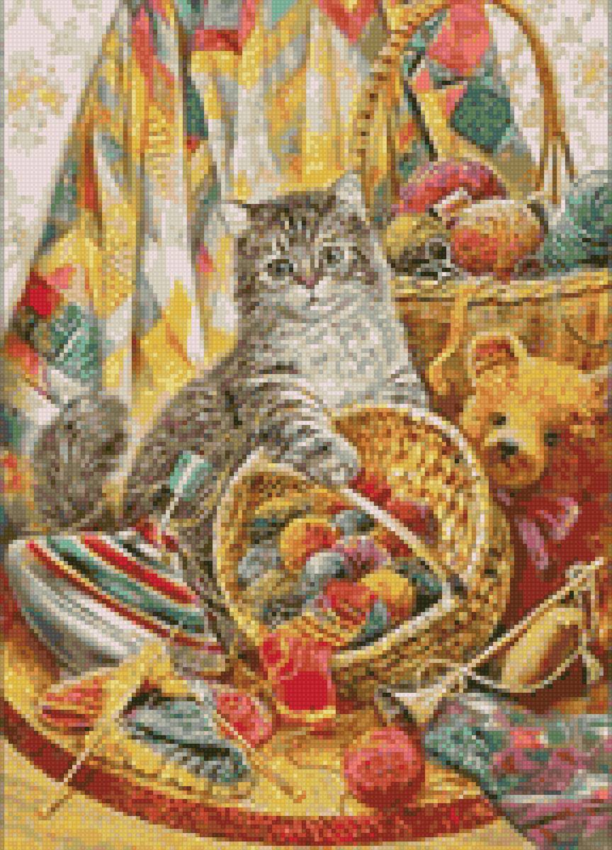 котенок в детской - котята - предпросмотр