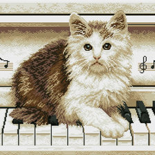 кот на рояле