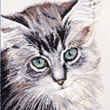 Оригинал схемы вышивки «котенок» (№2118420)