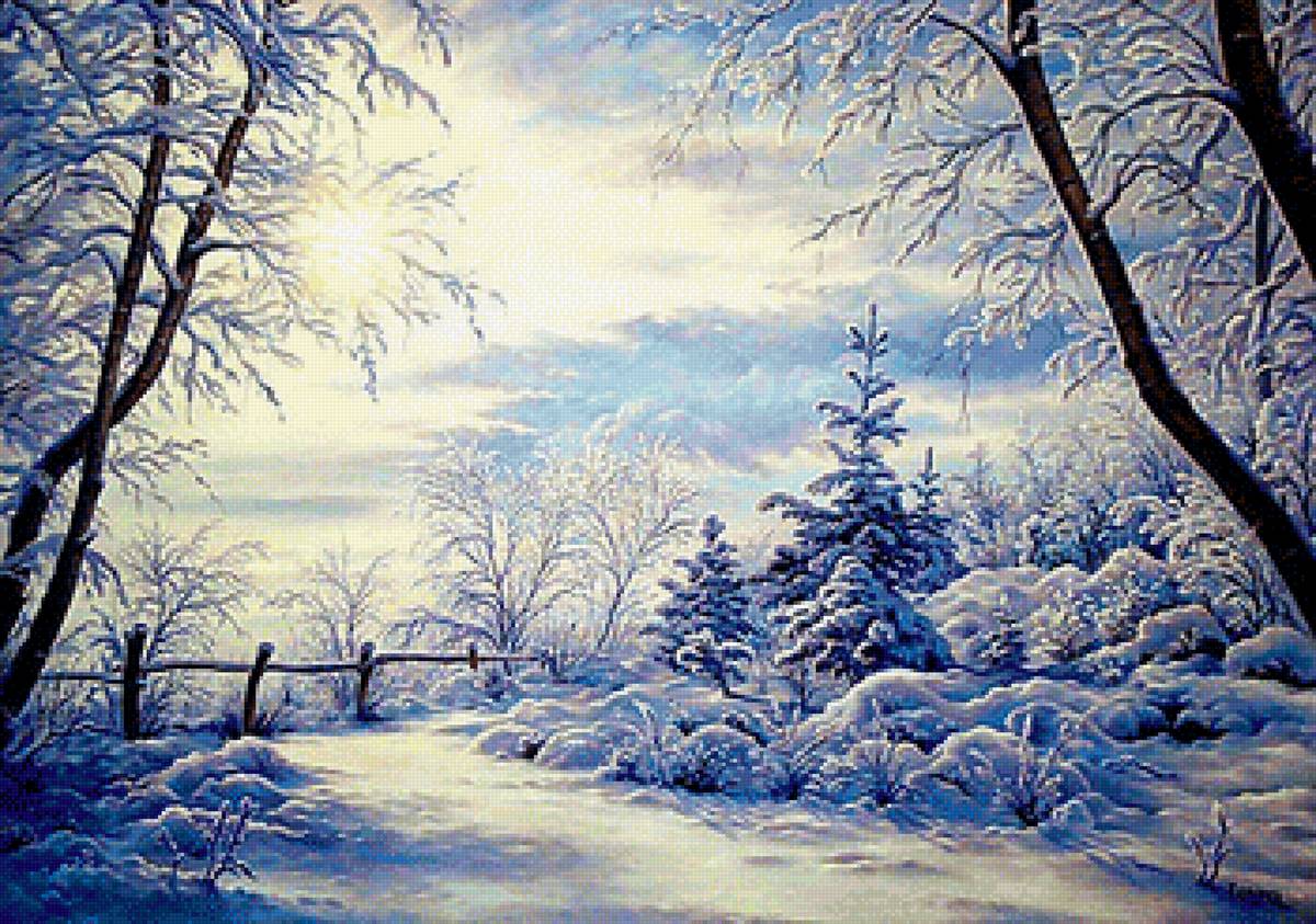 Зима - пейзаж, зима - предпросмотр