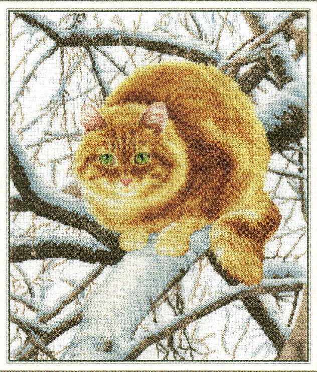 зимой - коты - оригинал