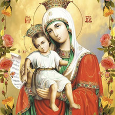 Схема вышивки «Богородица умиление»