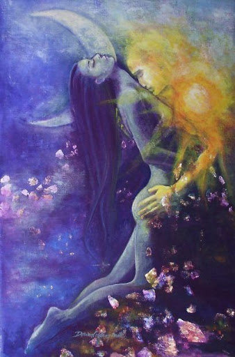 Поцелуй Луны и Солнца - солнце, луна, поцелуй - оригинал