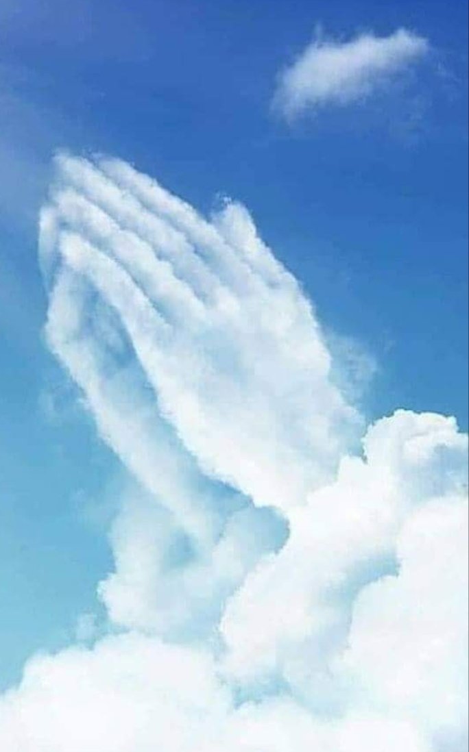 Молитва - руки, небо - оригинал