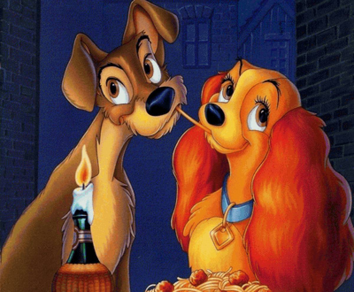 Леди и Бродяга - мульт, мультфильм - предпросмотр