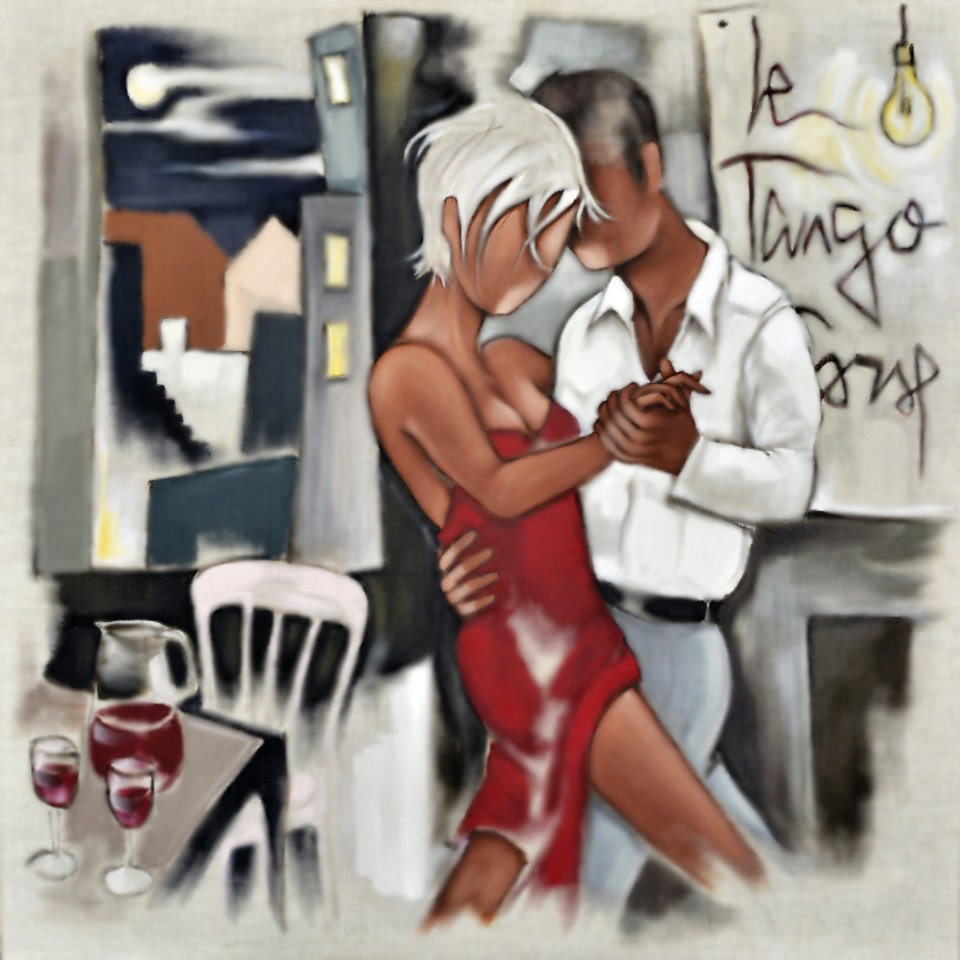 Танго. - современная живопись. - оригинал