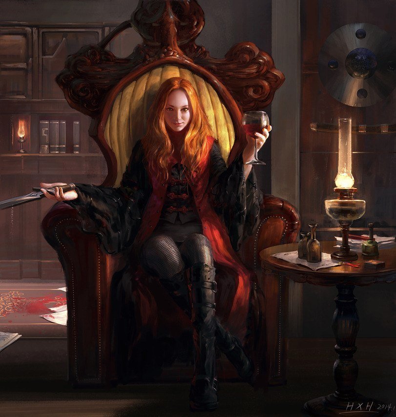 Девушка - фэнтези, сказка, иллюстрация - оригинал