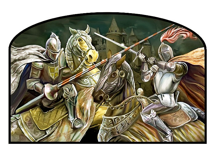 Средневековье - турнир, средние века, рыцарь - оригинал