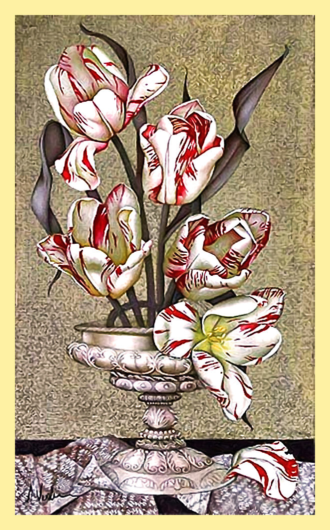 Серия "Букет". Тюльпаны - тюльпаны, флора, цветы - оригинал