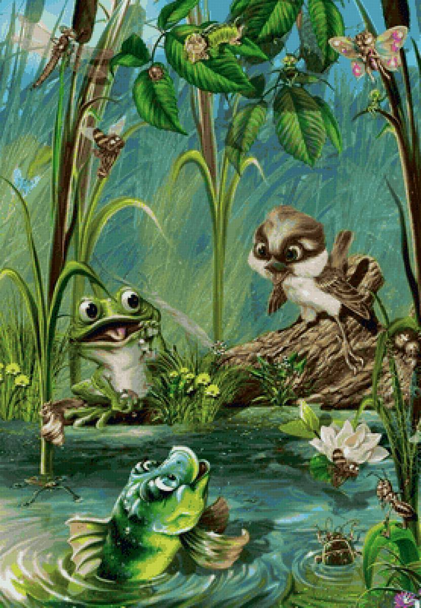 на пруду - предпросмотр