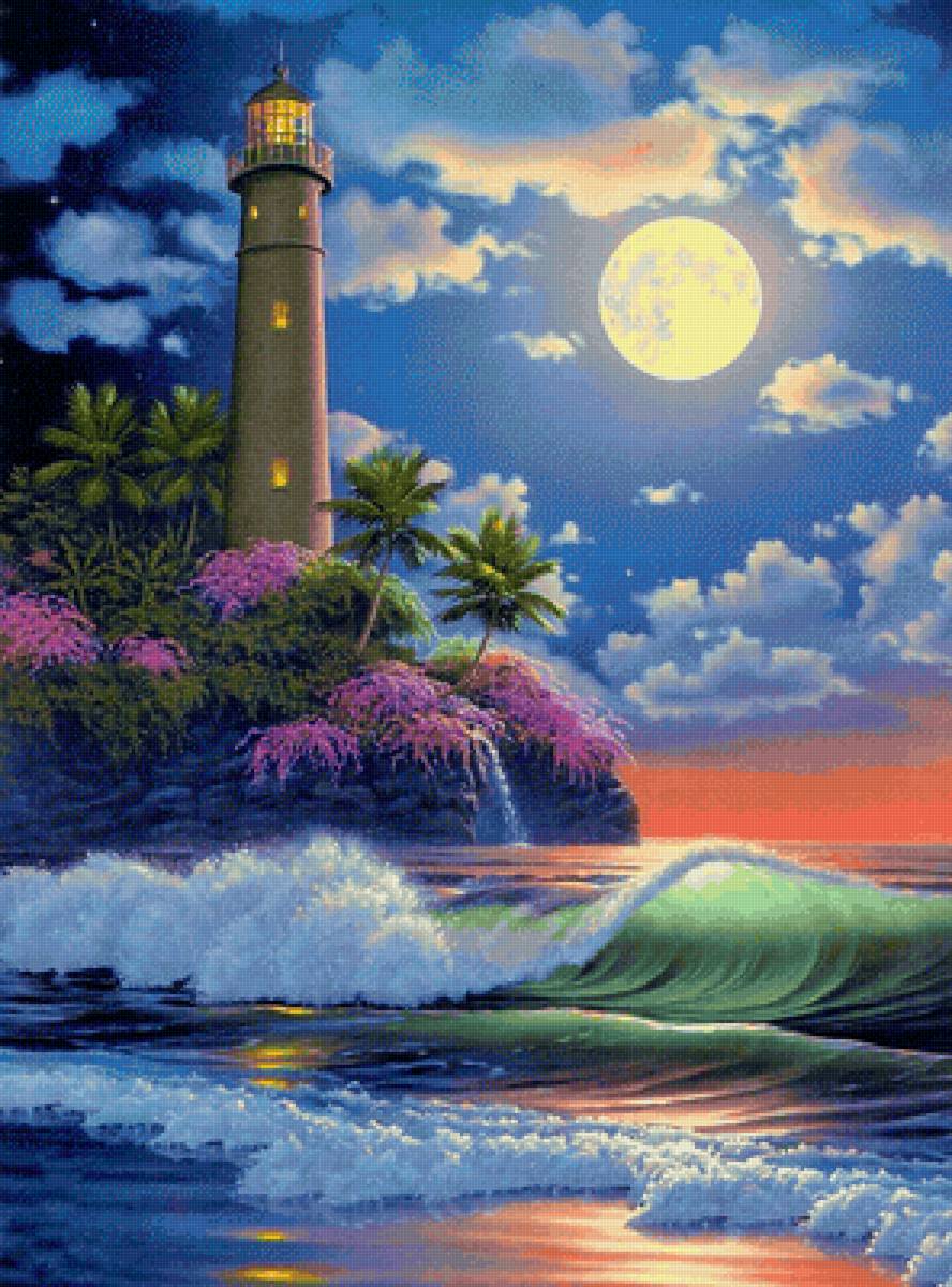 Маяк - пейзаж, дом, природа - предпросмотр