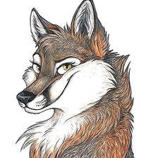 Схема вышивки «лис»