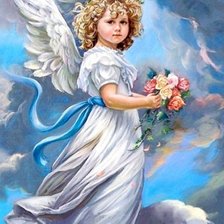 Схема вышивки «Ангел»