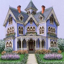 Схема вышивки «domcek»