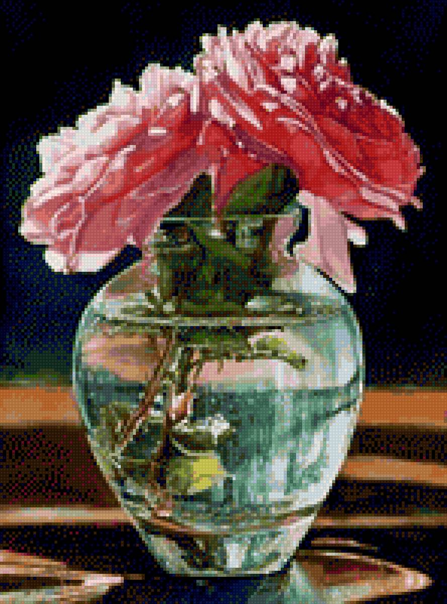 Розы в вазу - ваза, розы - предпросмотр