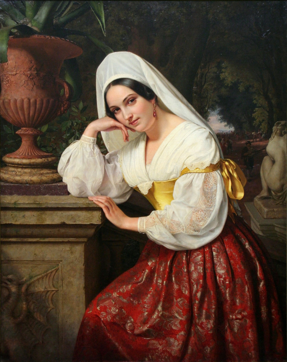 девушка из фраскати - адольф, хеннинг, фраскати, девушка - оригинал