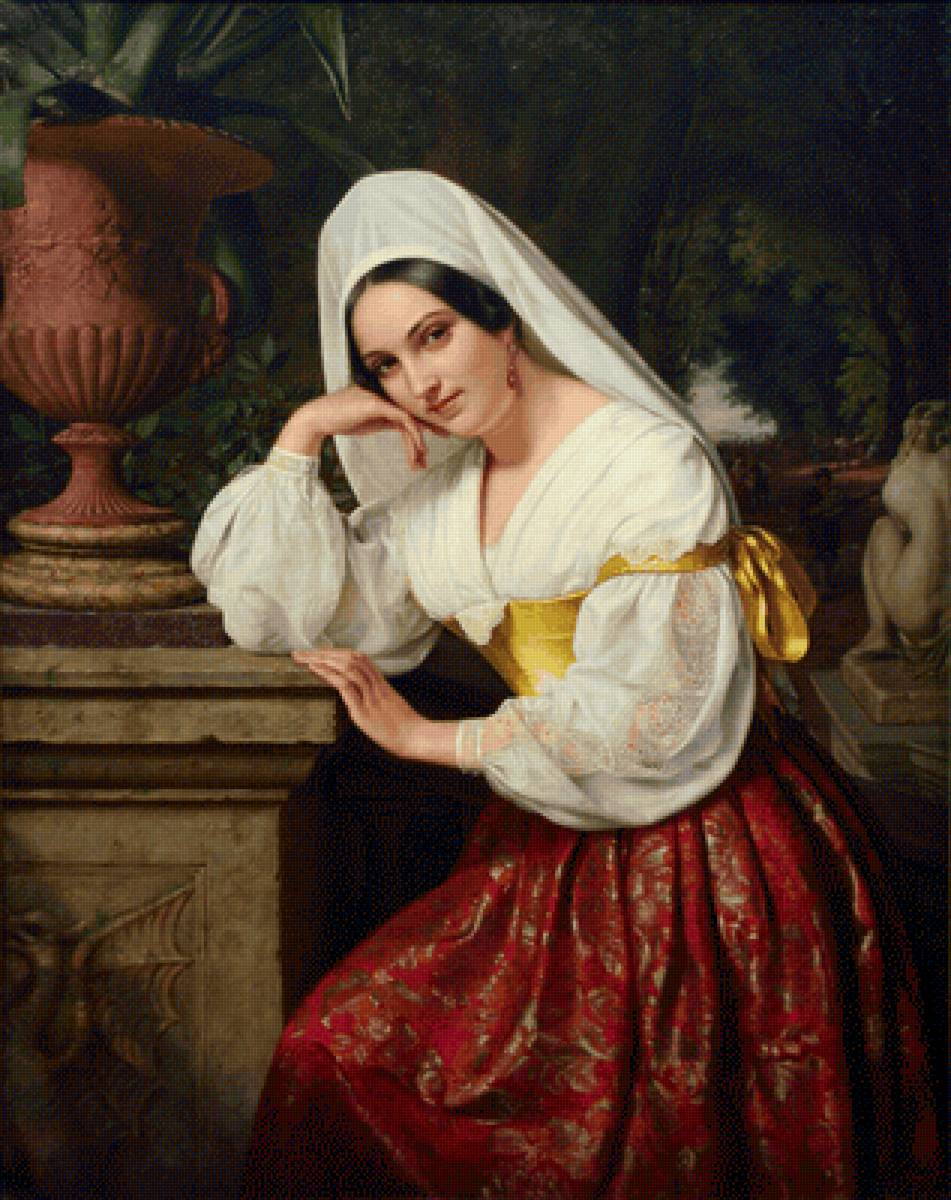 девушка из фраскати - девушка, хеннинг, фраскати, адольф - предпросмотр