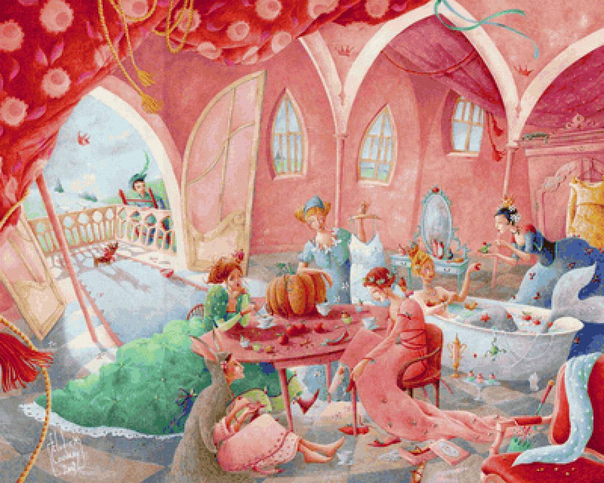 Элоди Кудрей.Что на самом деле происходит в замке ? - картины, сказки - предпросмотр