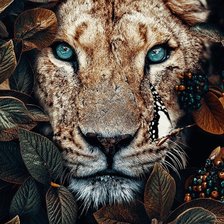 Схема вышивки «царь зверей»