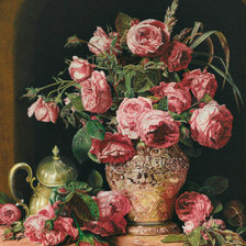 Схема вышивки «розы»