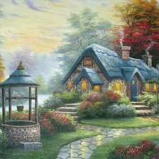 Схема вышивки «пейзаж»