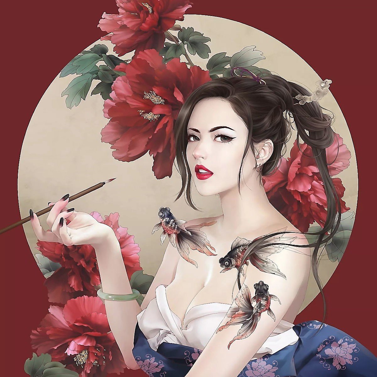 Чернильные рыбки 2 - оригинал