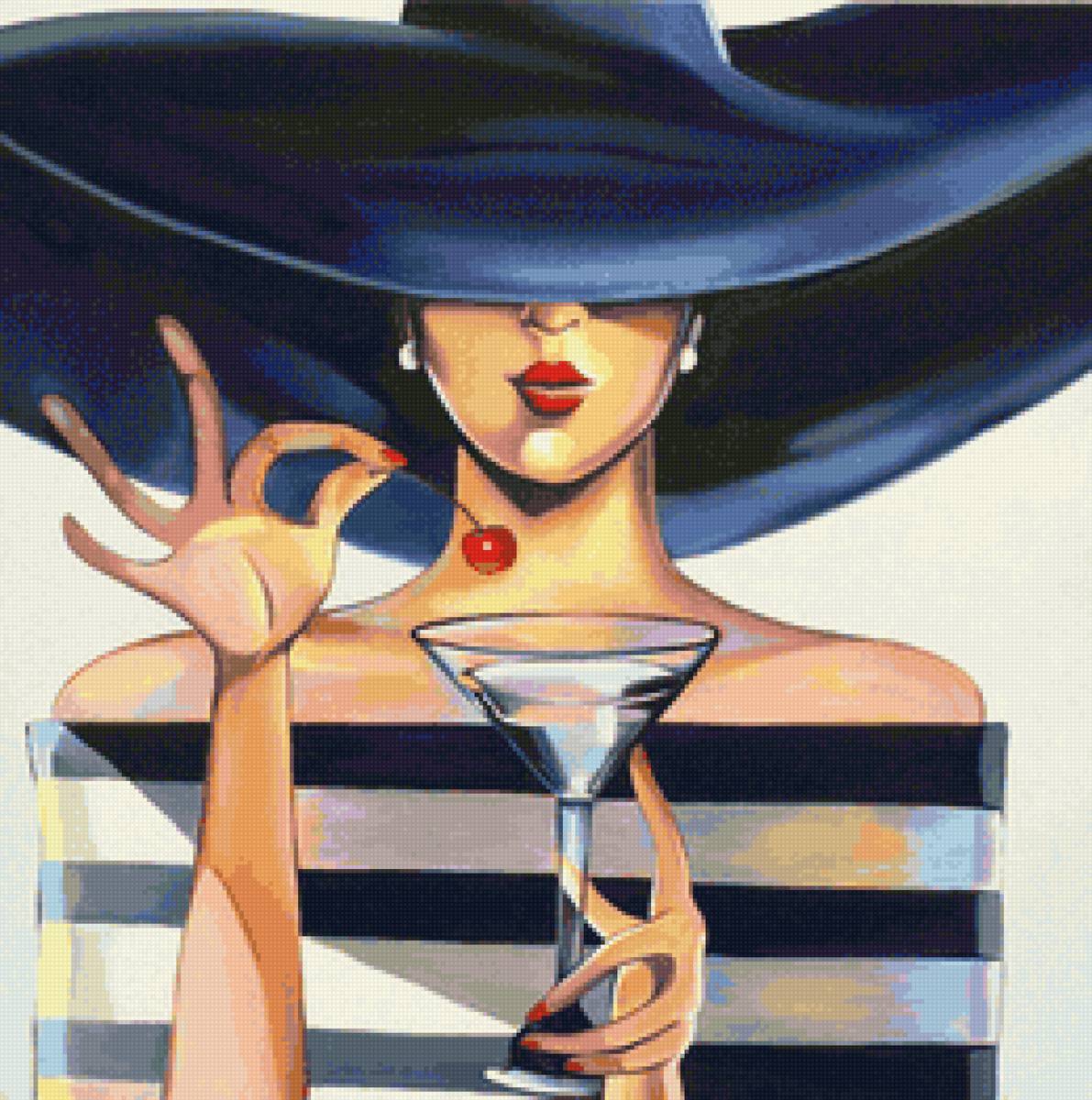 Дама в шляпе - предпросмотр