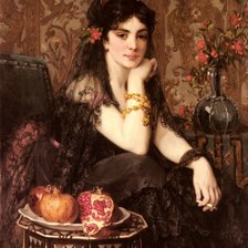 Схема вышивки «Испанка. Поль Сен-Жан»