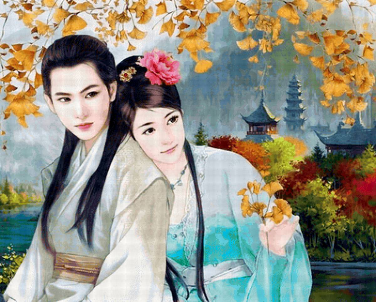 Пара - иллюстрация, фэнтези, сказка - предпросмотр