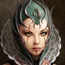 Схема вышивки «Девушка с короной»