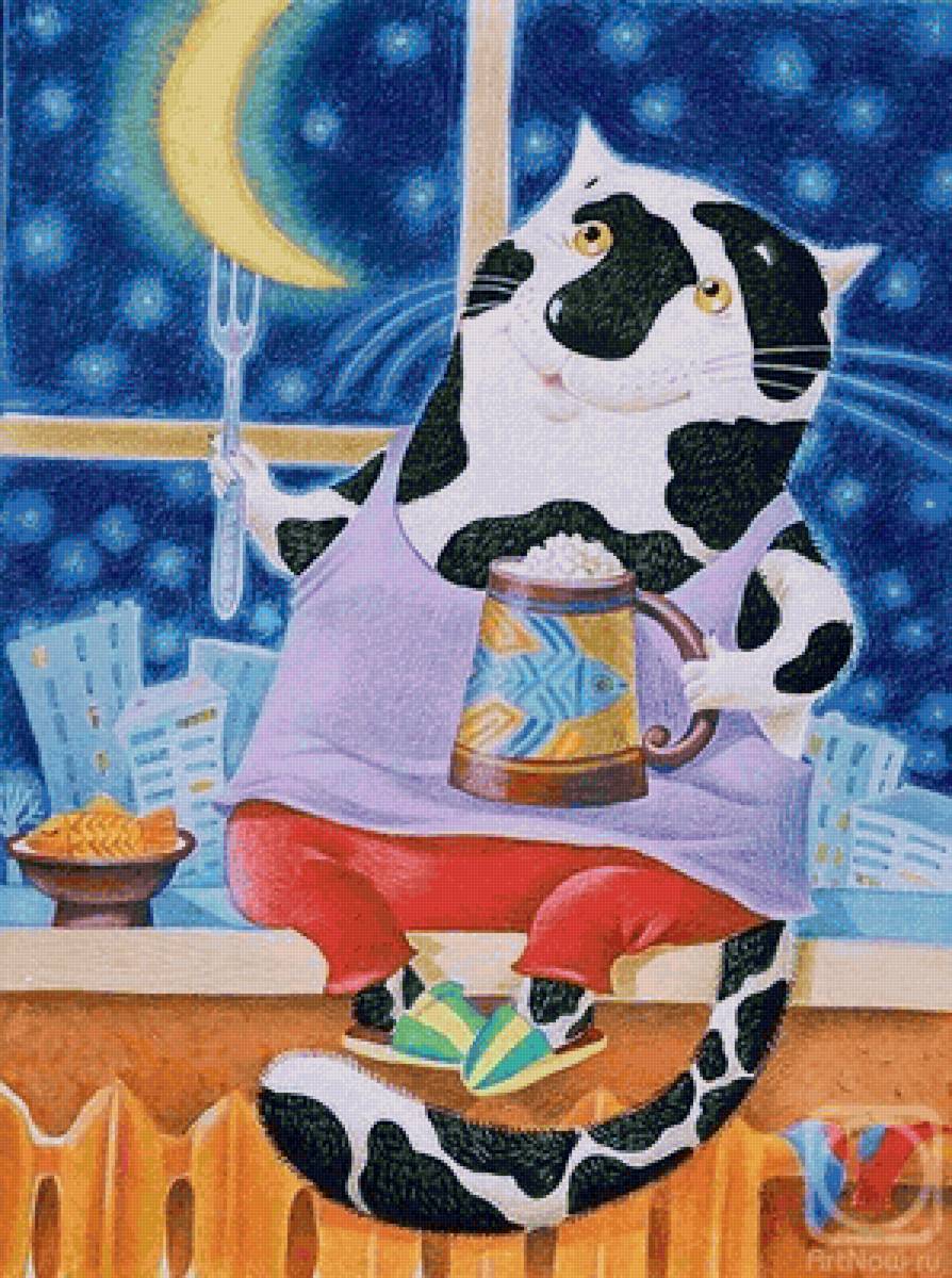 Котик - сказка, иллюстрация - предпросмотр