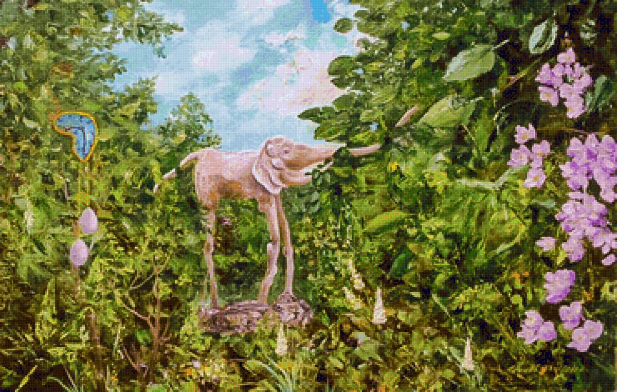 The Gala Castle Park (Púbol Girona, Catalonia). - vladimir pavlovich usyanov painter.scenarys.flowers and gardens. - предпросмотр