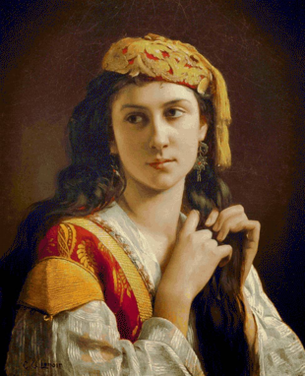 Jeune Fille Grecque. - charles amable lenoir painter.ladies. - предпросмотр