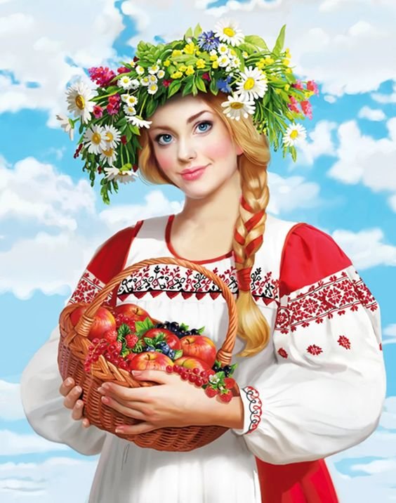 Дівчина-весна (Татьяна Доронина) - дівчина, вінок - оригинал