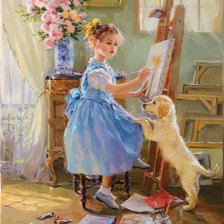 Схема вышивки «Young Artist»