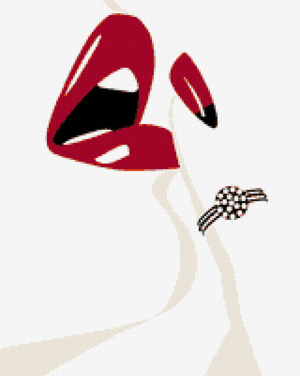 Гламур - гламур, маникюр, ногти, женщина, губы - предпросмотр