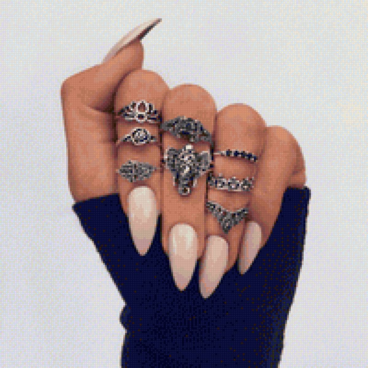 Гламур 2 - гламур, ногти, маникюр, женщина - предпросмотр