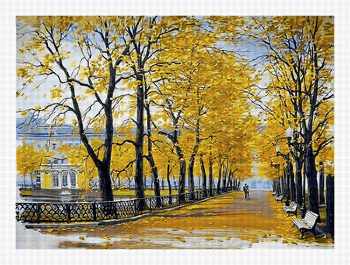 №2128372 - осень, пейзаж, парк, пара - предпросмотр