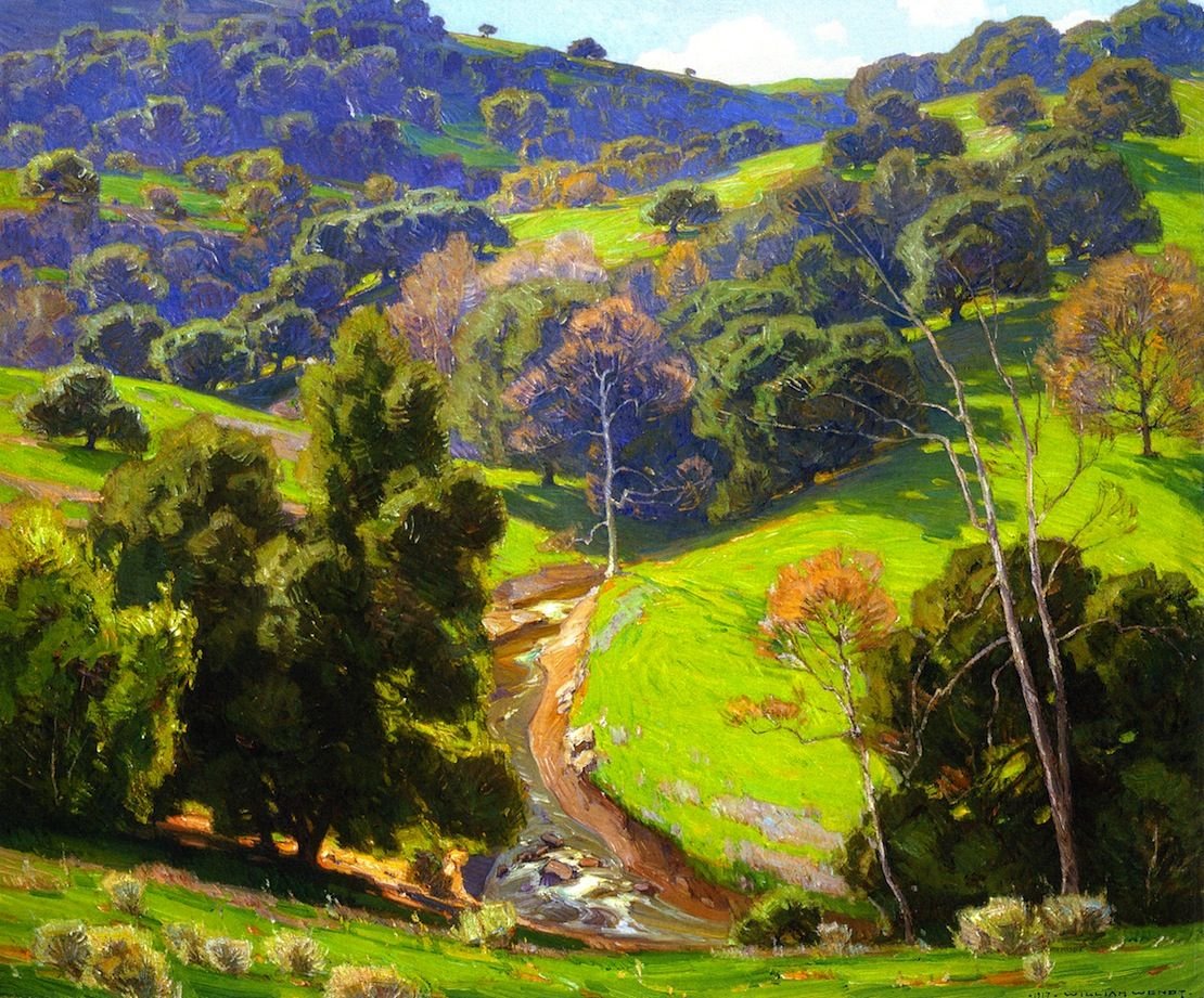 Пейзаж. William Wendt - живопись, лес, горы, пейзаж - оригинал