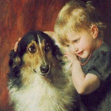 Оригинал схемы вышивки «Ребёнок с собакой. Max Resdefault» (№2128501)